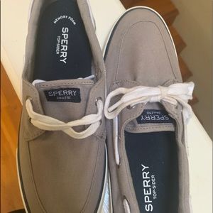 Sperry Top-sliders New never worn. Grey.